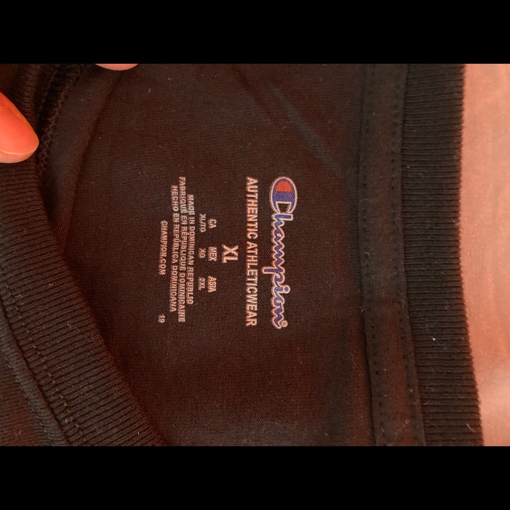 Champion Black Short Sleeve